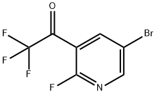 1-(5-溴-2-氟吡啶-3-基)-2,2,2-三氟乙酮 结构式