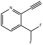 3-(二氟甲基)-2-乙炔基吡啶 结构式
