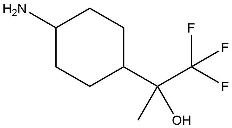 2-(4-Aminocyclohexyl)-1,1,1-trifluoro-2-propanol 结构式