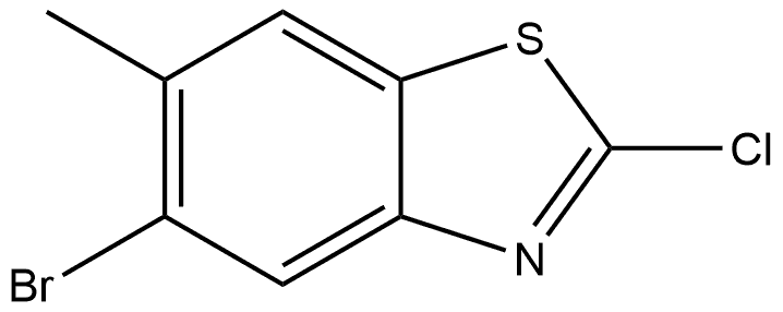 5-Bromo-2-chloro-6-methylbenzothiazole 结构式