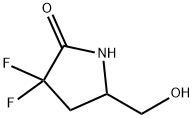 2-Pyrrolidinone, 3,3-difluoro-5-(hydroxymethyl)- 结构式