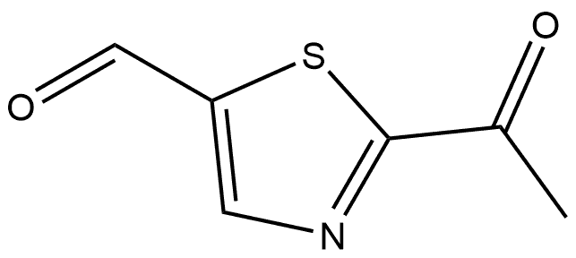 2-乙酰噻唑-5-甲醛 结构式