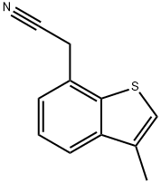 2-(3-methyl-1-benzothiophen-7-yl)acetonitrile 结构式