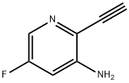 2-乙炔基-5-氟吡啶3-胺 结构式