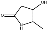 4-羟基-5-甲基吡咯烷-2-酮 结构式