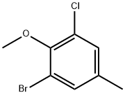 Benzene, 1-bromo-3-chloro-2-methoxy-5-methyl- 结构式