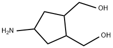 4-amino-2-(hydroxymethyl)cyclopentyl]methanol 结构式