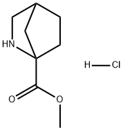 2-Azabicyclo[2.2.1]heptane-1-carboxylic acid, methyl ester, hydrochloride (1:1) 结构式