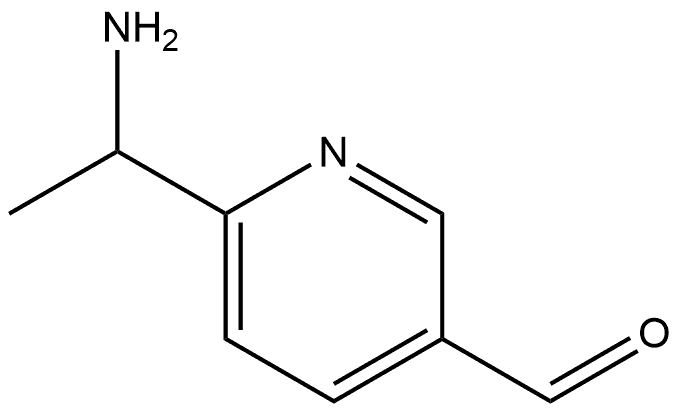6-(1-氨基乙基)烟醛 结构式