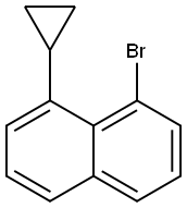 1-溴-8-环丙基萘 结构式