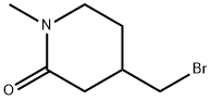 4-(溴甲基)-1-甲基哌啶-2-酮 结构式