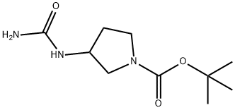 tert-butyl 
3-(carbamoylamino)pyrrolidine-1-carboxylate 结构式