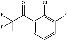 1-(2-chloro-3-fluorophenyl)-2,2,2-trifluoroethan-1- one 结构式