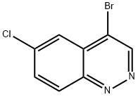 4-溴-6-氯噌啉 结构式