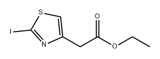 2-(2-碘噻唑-4-基)乙酸乙酯 结构式