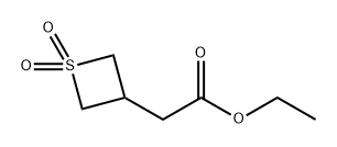 3-Thietaneacetic acid, ethyl ester, 1,1-dioxide 结构式