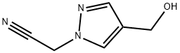 4-(羟甲基)-1H-吡唑-1-乙腈 结构式