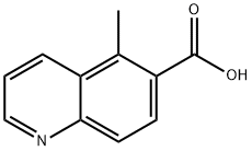 5-甲基喹啉-6-羧酸 结构式