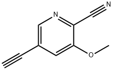 5-乙炔基-3-甲氧基-2-吡啶腈 结构式
