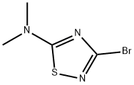 3-溴-N,N-二甲基-1,2,4-噻二唑-5-胺 结构式