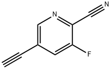 5-乙炔基-3-氟-2-吡啶腈 结构式