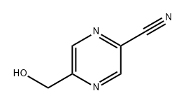 5-(羟甲基)吡嗪-2-腈 结构式