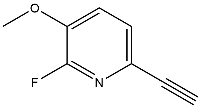 6-乙炔基-2-氟-3-甲氧基吡啶 结构式