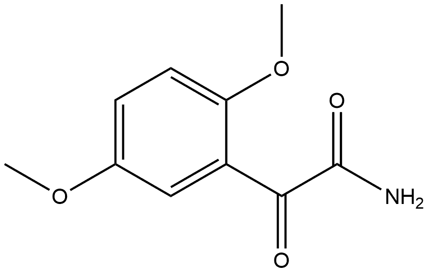 2,5-Dimethoxy-α-oxobenzeneacetamide 结构式