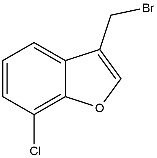 3-(溴甲基)-7-氯苯并呋喃 结构式