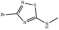 3-溴-N-甲基-1,2,4-噻二唑-5-胺 结构式