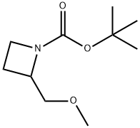 tert-Butyl 2-(methoxymethyl)azetidine-1-carboxylate 结构式