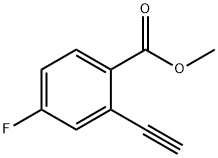 2-乙炔基-4-氟苯甲酸甲酯 结构式