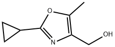 (2-环丙基-5-甲基噁唑-4-基)甲醇 结构式