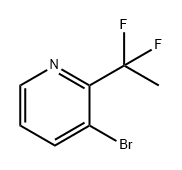 3-溴-2-(1,1-二氟乙基)吡啶 结构式