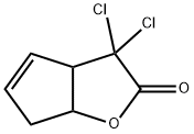 2H-Cyclopenta[b]furan-2-one, 3,3-dichloro-3,3a,6,6a-tetrahydro- 结构式