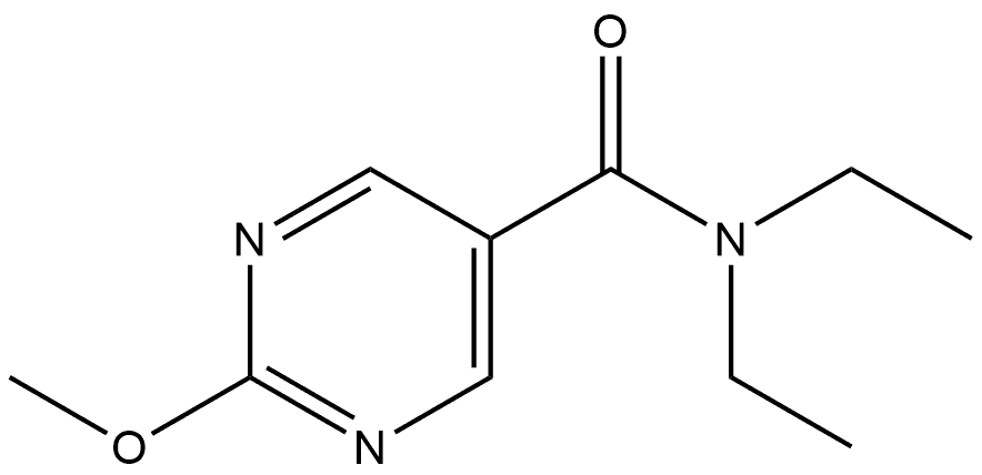 N,N-diethyl-2-methoxypyrimidine-5-carboxamide 结构式