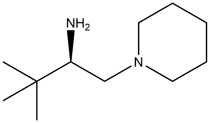 (ΑR)-Α-叔丁基-1-哌啶乙胺 结构式