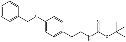 Carbamic acid, N-[2-[4-(phenylmethoxy)phenyl]ethyl]-, 1,1-dimethylethyl ester 结构式