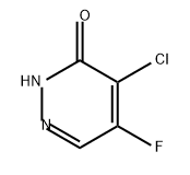 4-氯-5-氟哒嗪-3(2H)-酮 结构式