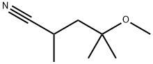 4-甲氧基-2,4-二甲基戊腈 结构式