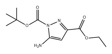 5-氨基-1-溴-1H-吡唑-3-甲酸乙酯 结构式