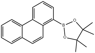 4,4,5,5-四甲基-2- (菲-1-基)-1,3,2- 二氧杂硼烷 结构式