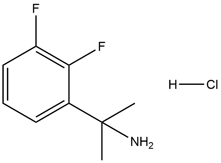 2-(2,3-二氟苯基)丙-2-胺(盐酸盐) 结构式