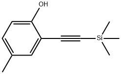 Phenol, 4-methyl-2-[2-(trimethylsilyl)ethynyl]- 结构式