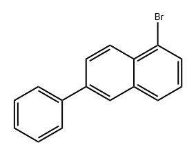 1-溴-6-苯基萘 结构式