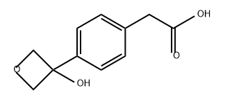 Benzeneacetic acid, 4-(3-hydroxy-3-oxetanyl)- 结构式