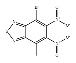 2,1,3-Benzothiadiazole, 4-bromo-7-methyl-5,6-dinitro- 结构式