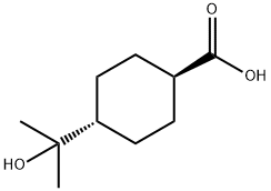 反式-4-(1-羟基-1-甲基-乙基)环己烷羧酸 结构式