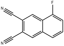 2,3-Naphthalenedicarbonitrile, 5-fluoro- 结构式