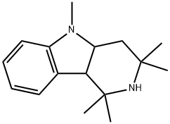 1,1,3,3,5-Pentamethyl-1,2,3,4,4a,9b-hexahydro-γ-carboline 结构式